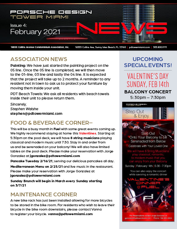 February 2021 Newsletter