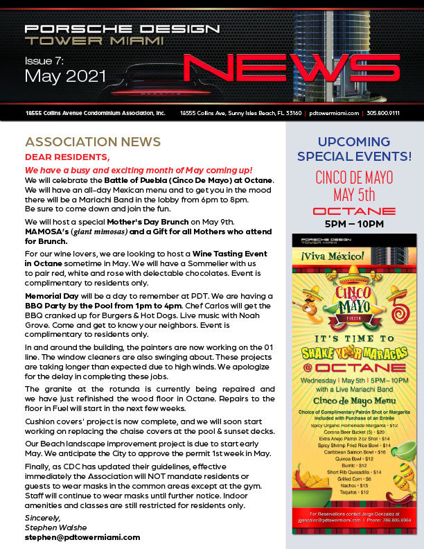 May 2021 Newsletter