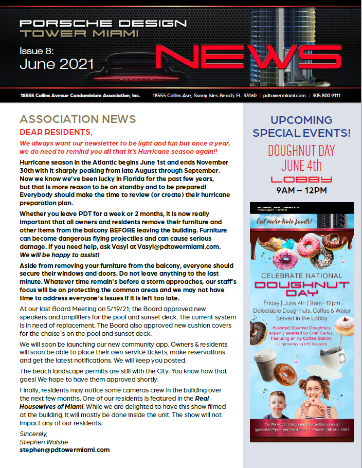 June 2021 Newsletter